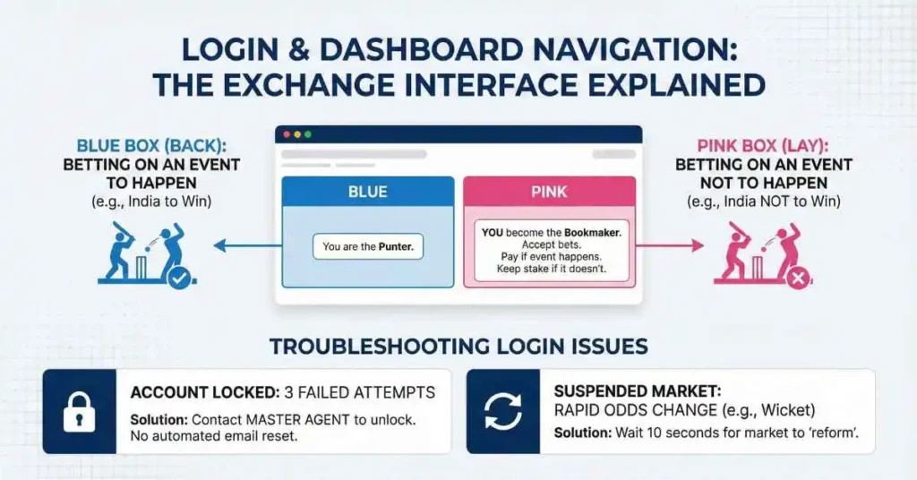 login dashboard navigation the exchange interface explained laser274
